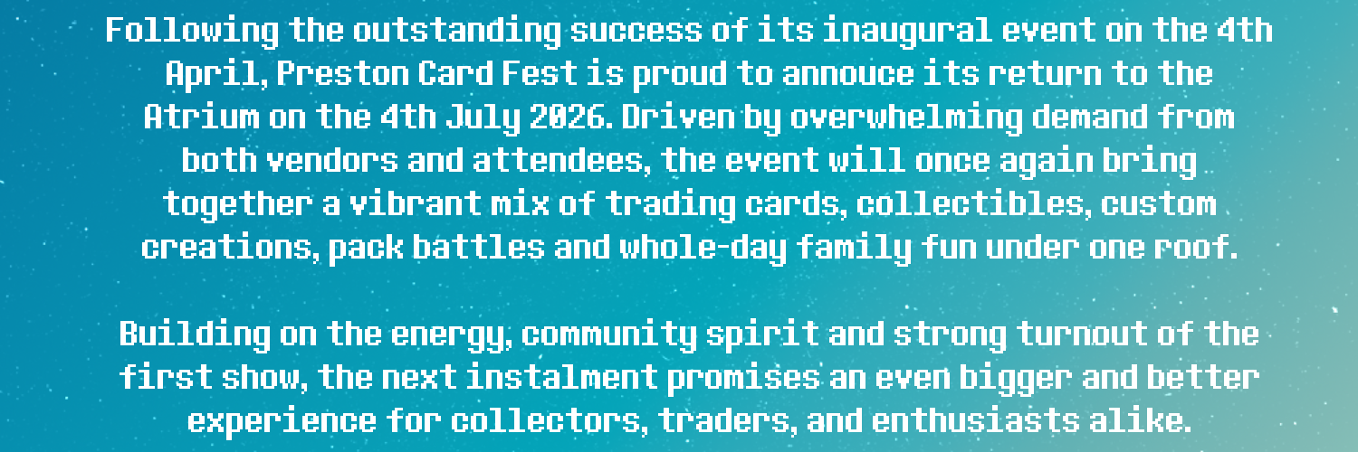 Preston Card Fest Banner 2